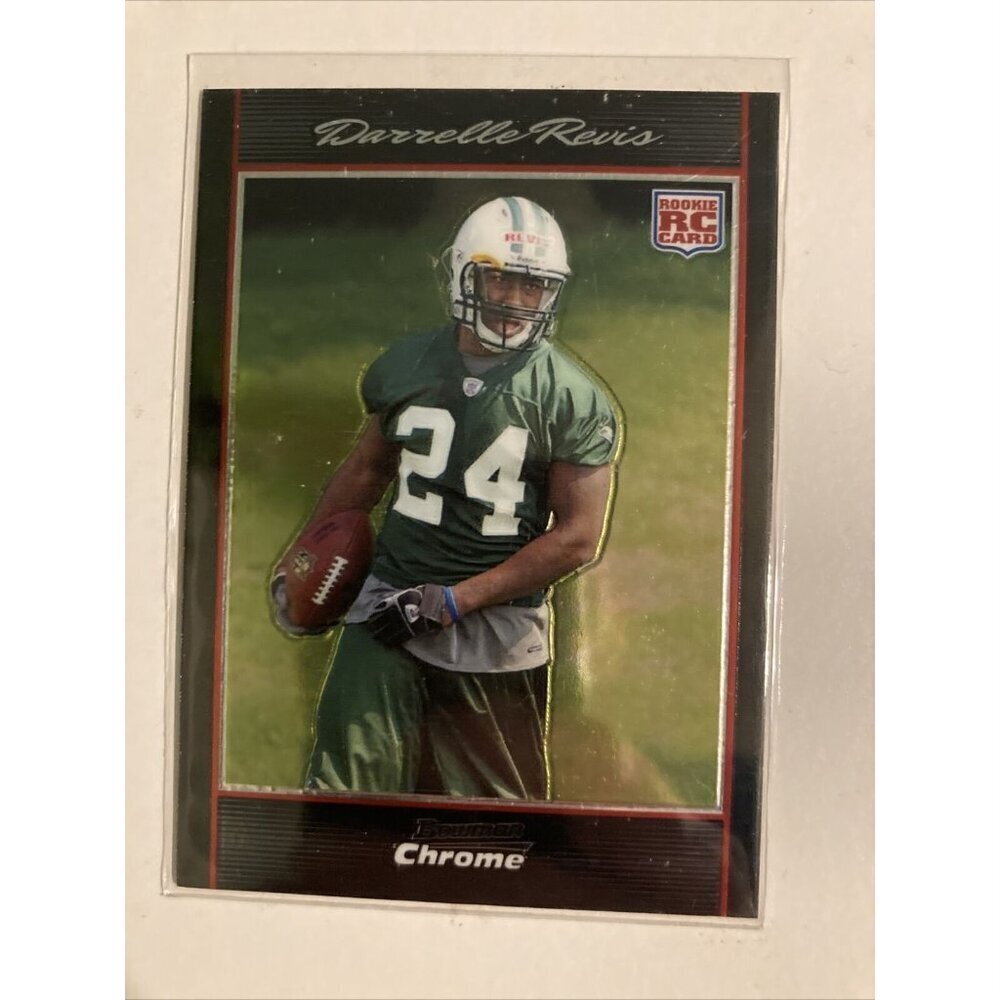 2007 Bowman Chrome Darrelle Revis Rookie Card RC #BC10 Jets
